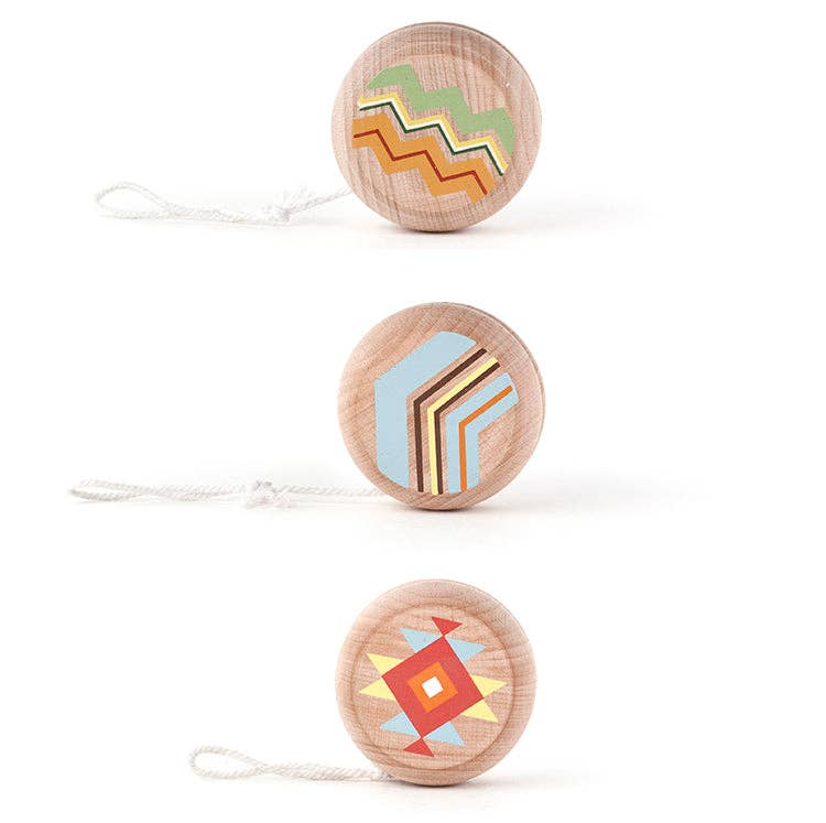 Patterned Wood YoYo - Box Turtle