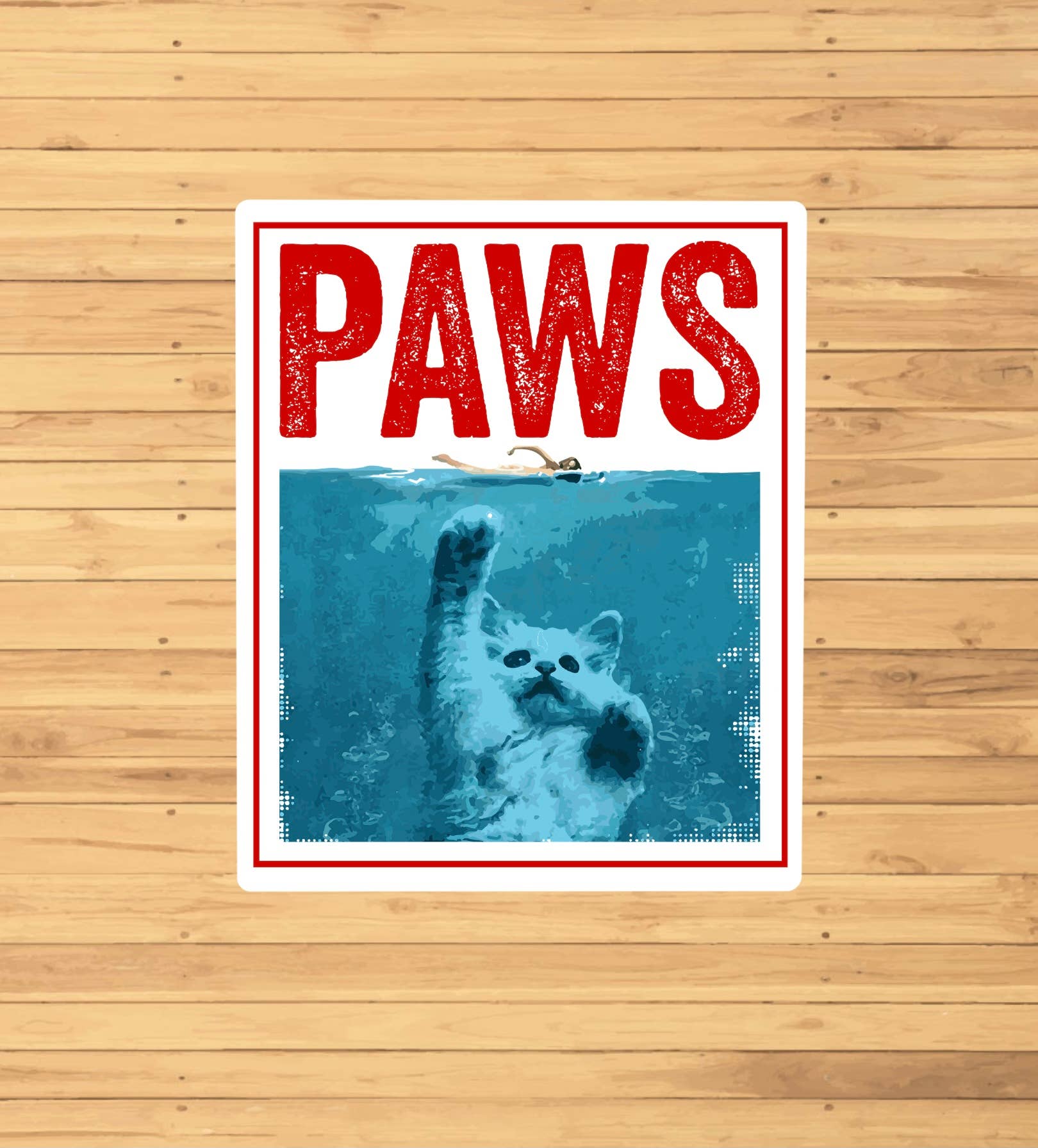 Paws Movie Poster Sticker - Box Turtle