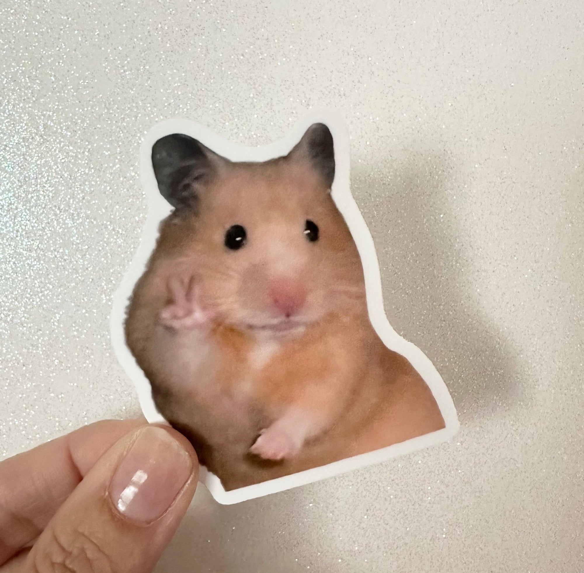 Peace Sign Hamster Sticker - Box Turtle