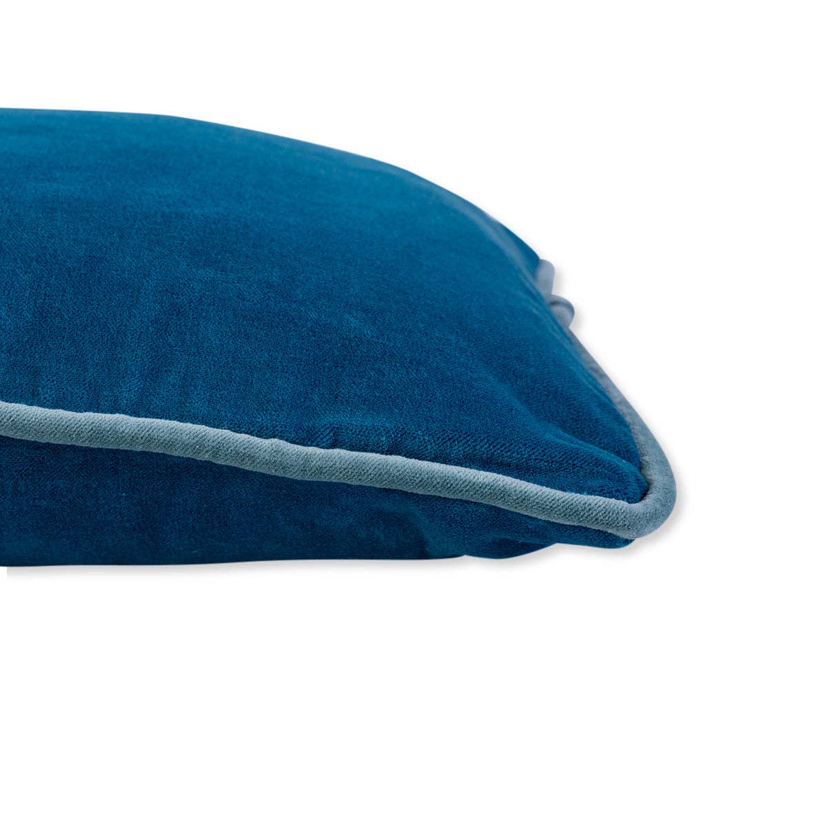 Peacock + Aqua Charliss Velvet Lumbar Pillow - Box Turtle