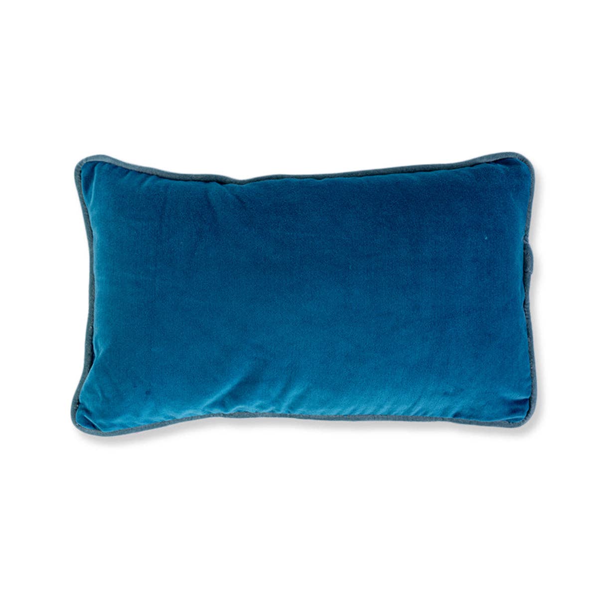 Peacock + Aqua Charliss Velvet Lumbar Pillow - Box Turtle