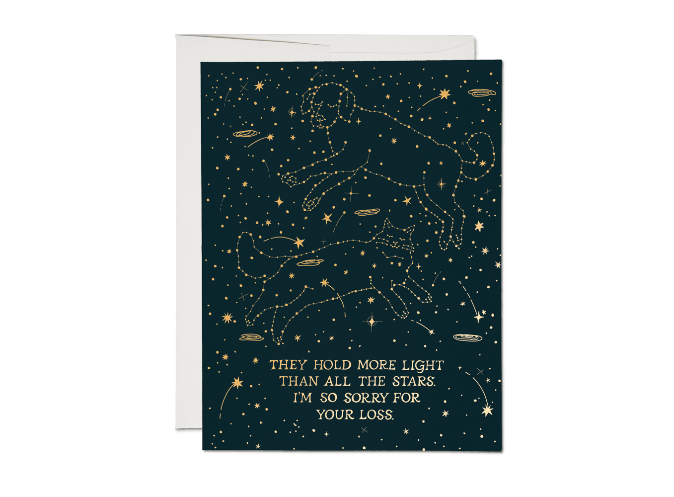 Pet Constellation Sympathy Greeting Card - Box Turtle
