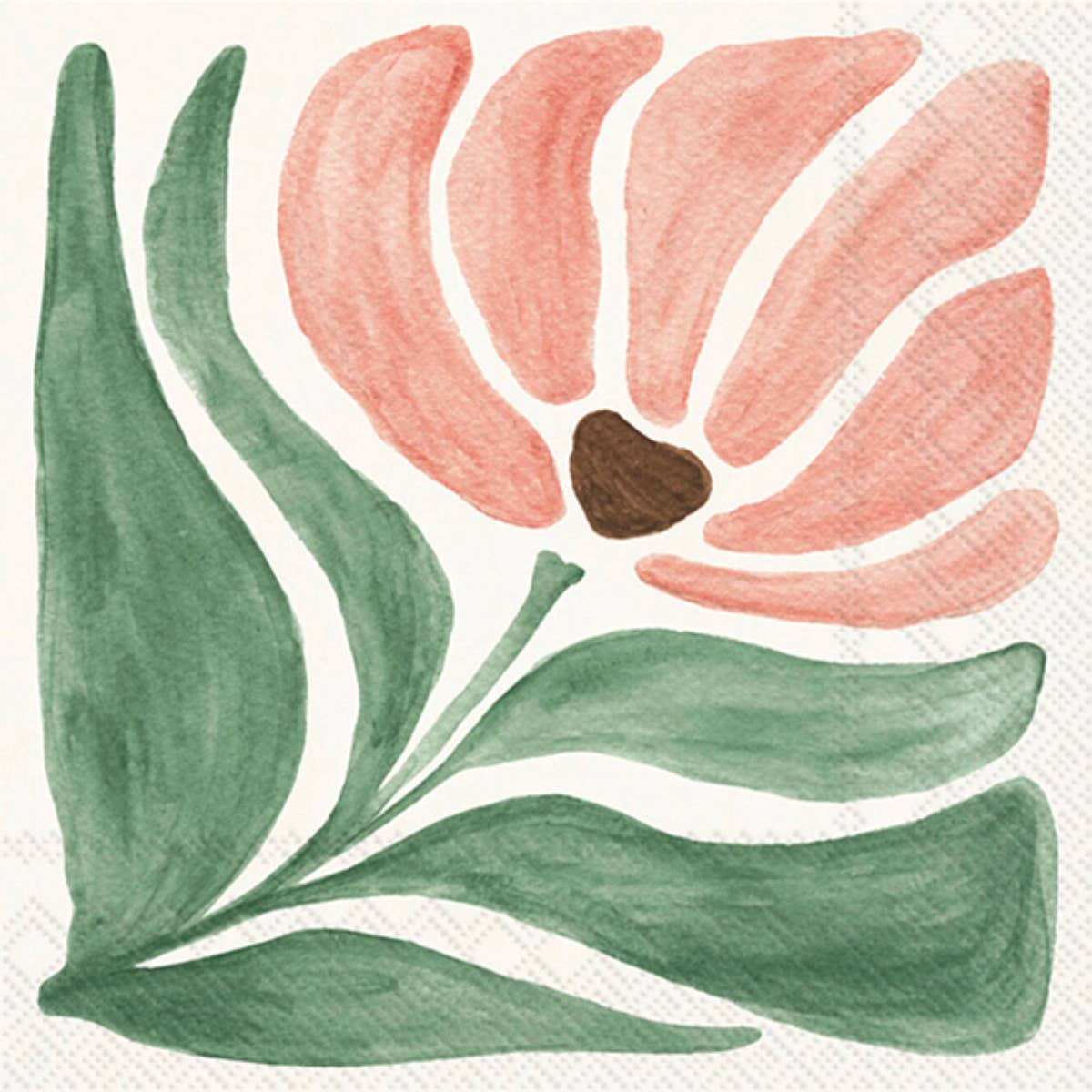 Petals Peach Paper Cocktail Napkins - Box Turtle