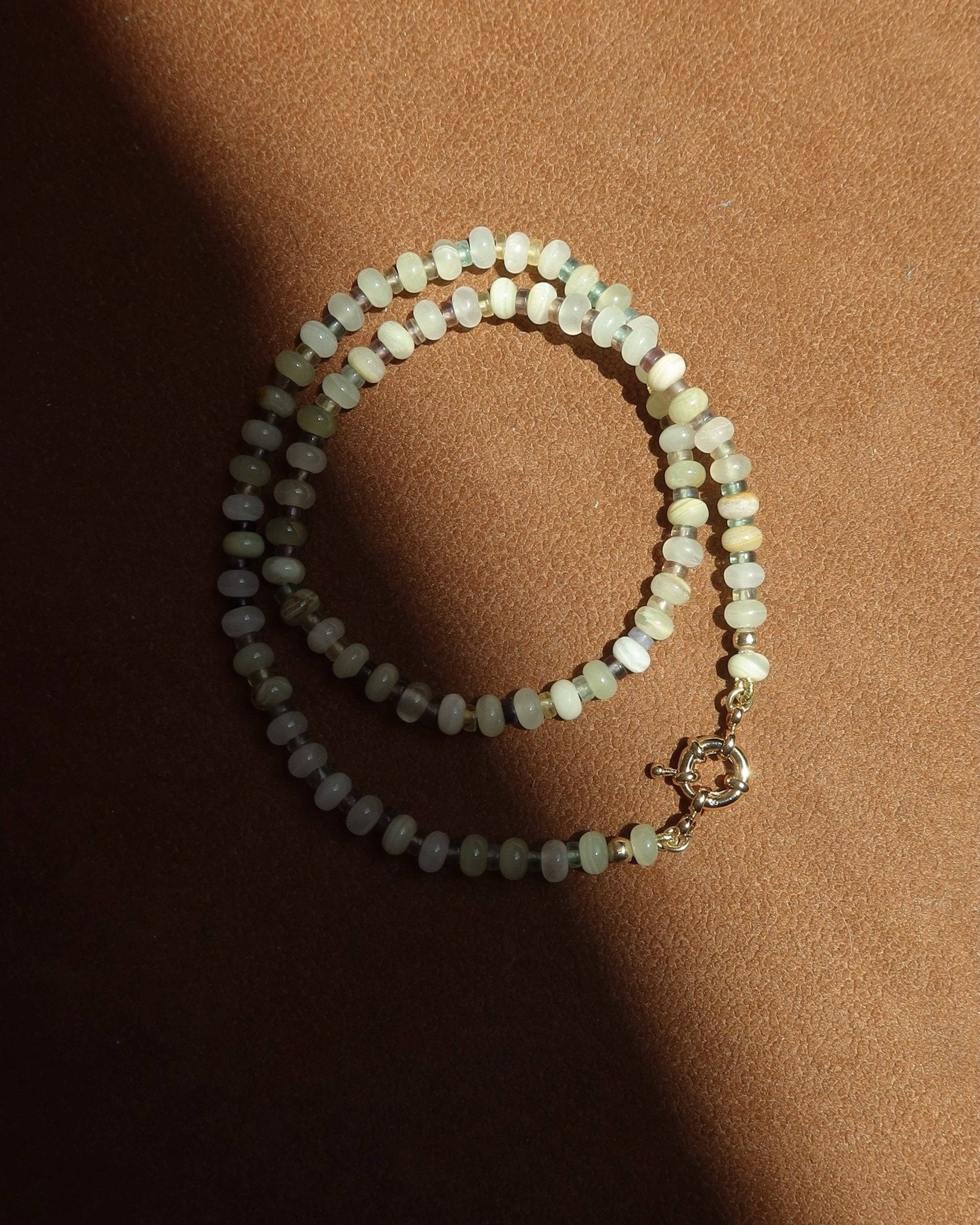 Petite Macey Gemstone Necklace - Box Turtle