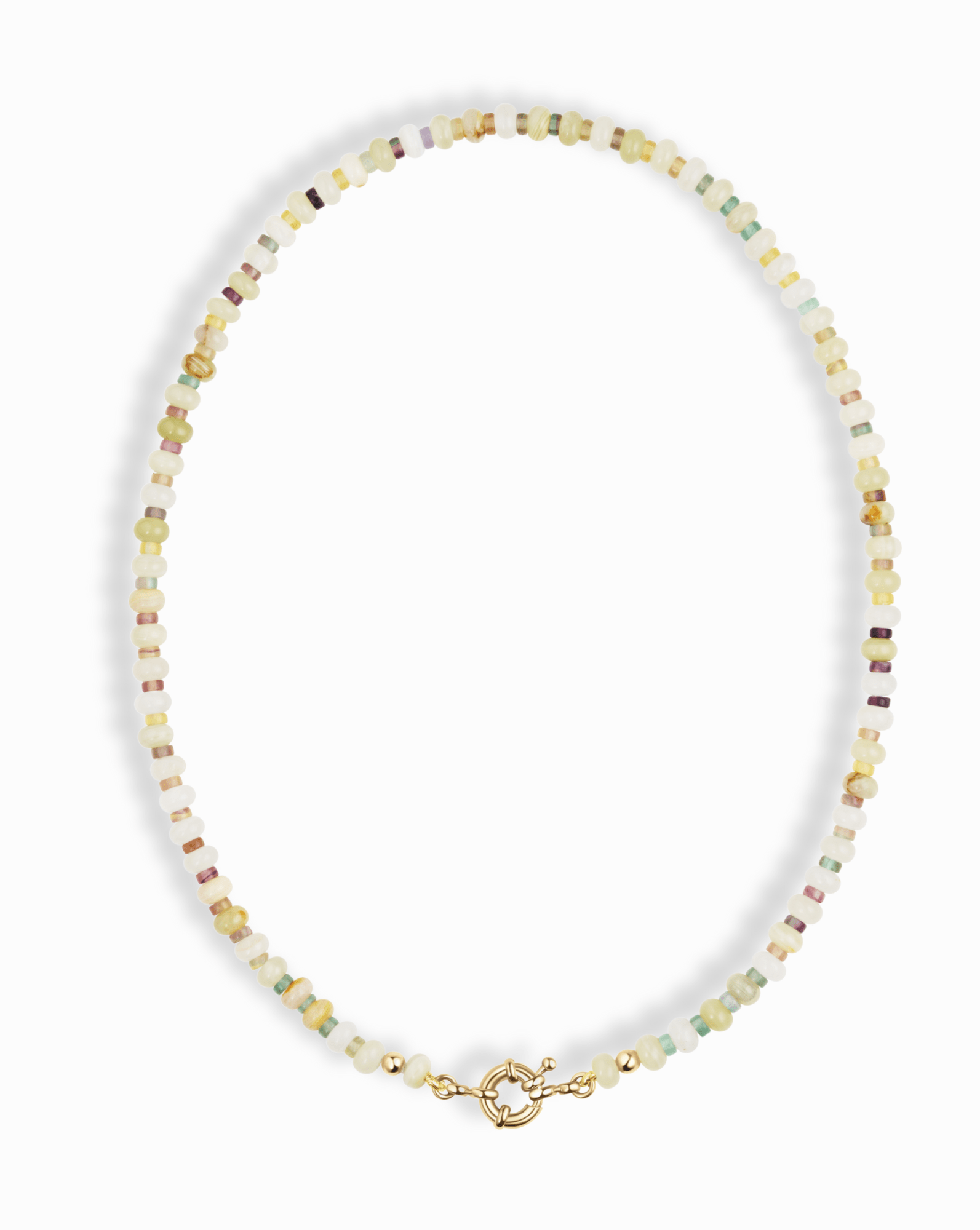 Petite Macey Gemstone Necklace - Box Turtle