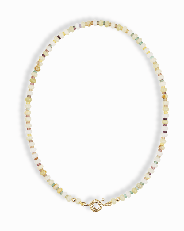 Petite Macey Gemstone Necklace - Box Turtle