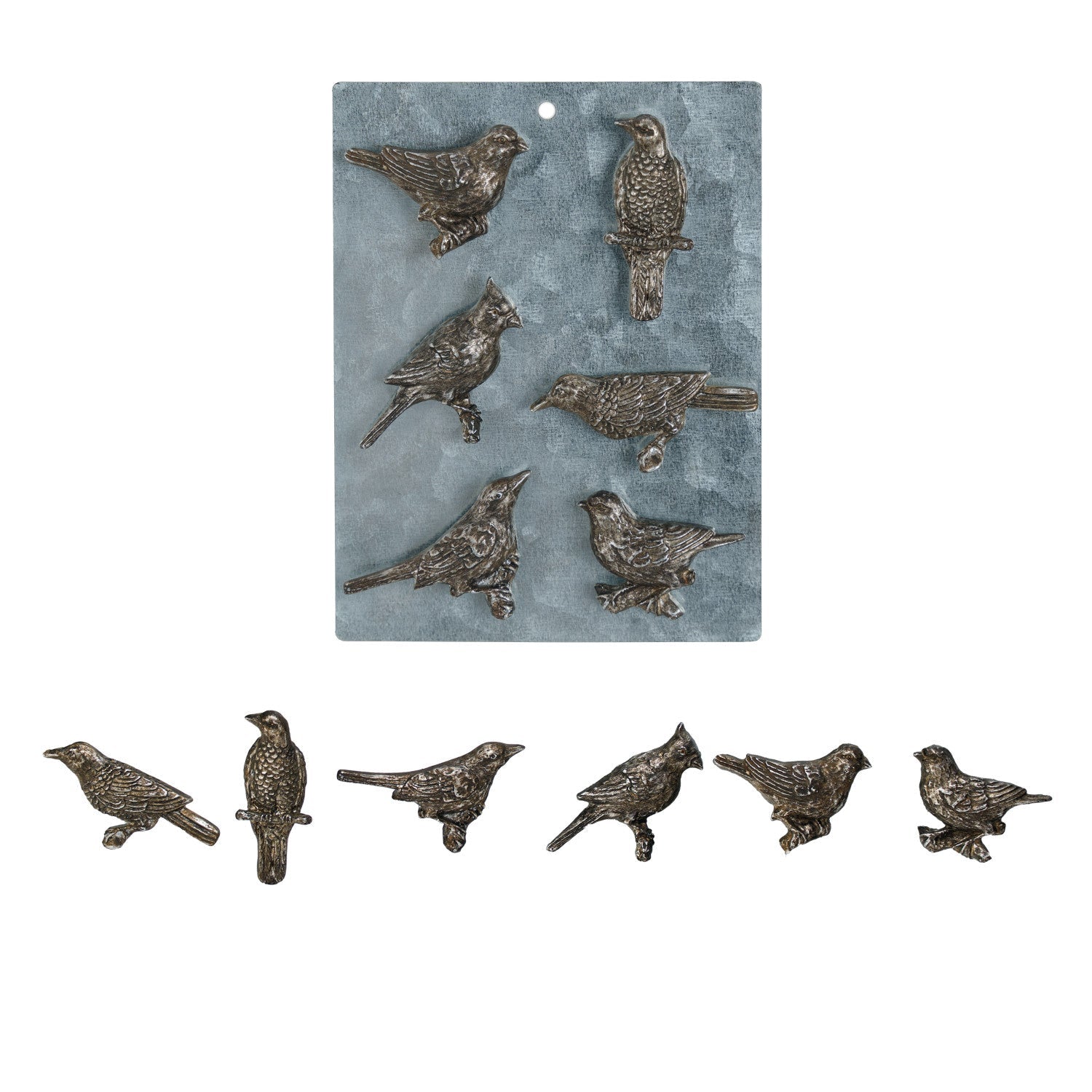 Pewter Bird Magnets - Box Turtle