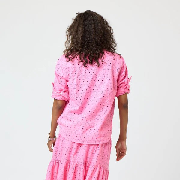 Pia Eyelet Shirt - Box Turtle