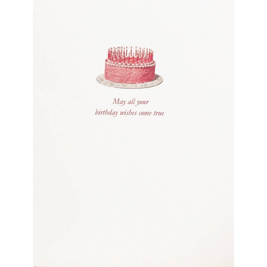 Pink Cake Birthday Wishes Card - Box Turtle