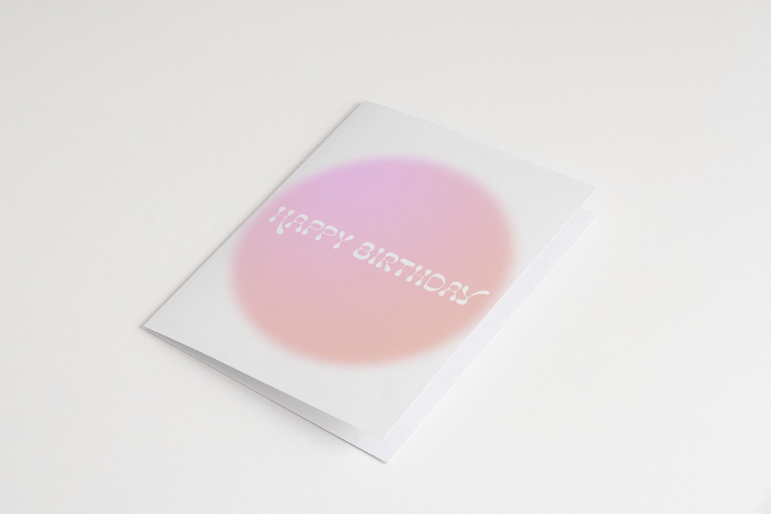 Pink Circle Happy Birthday Card - Box Turtle
