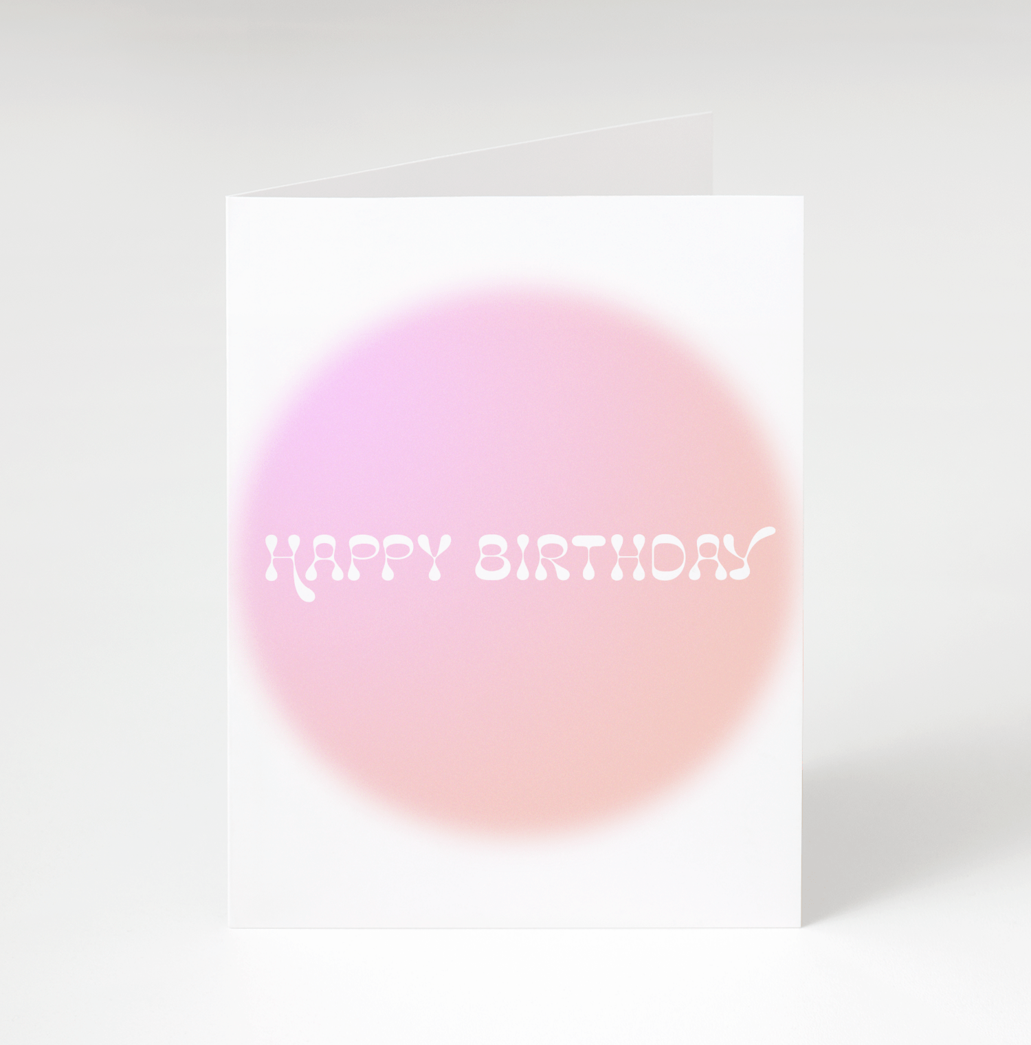 Pink Circle Happy Birthday Card - Box Turtle