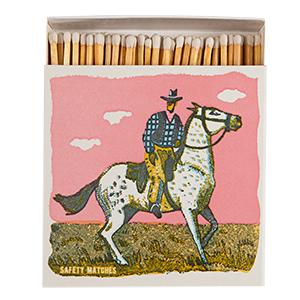Pink Cowboy - Safety Matches - Box Turtle