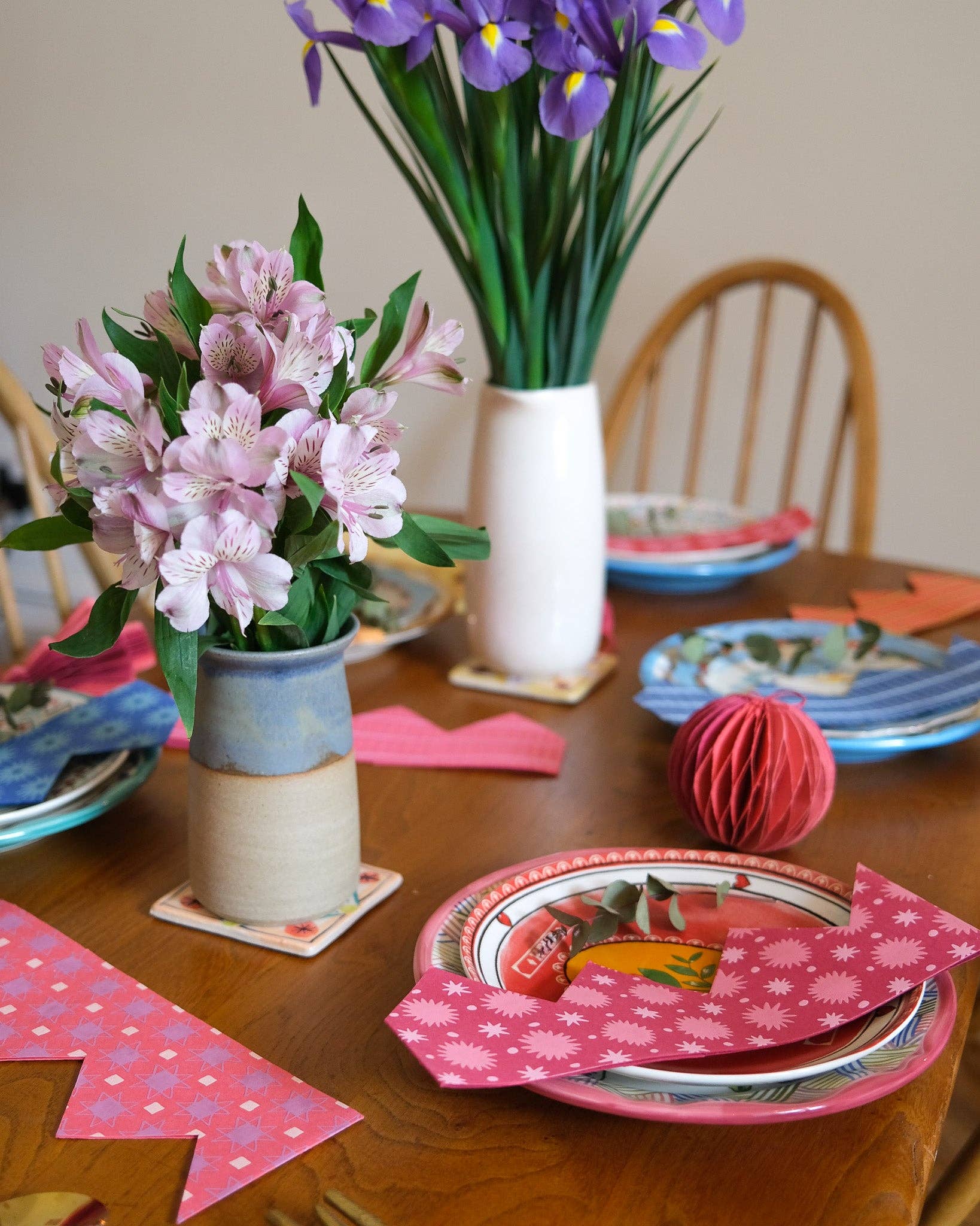 Pink Paper Crowns - Box Turtle