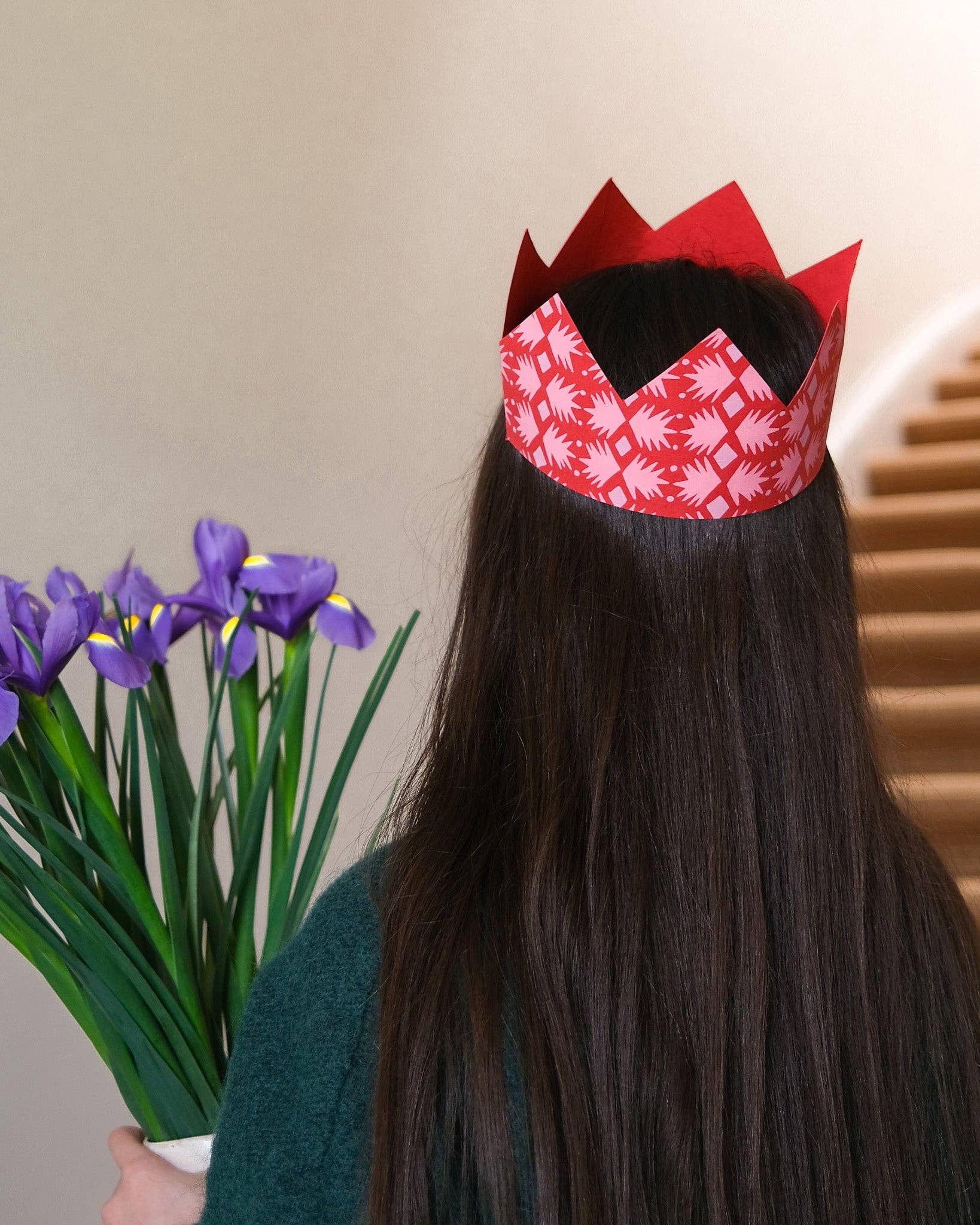 Pink Paper Crowns - Box Turtle