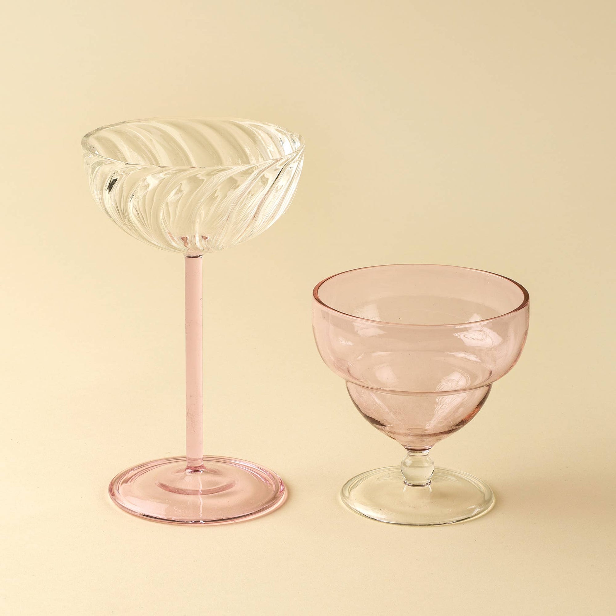 Pink Savoy Coupe Glass - Box Turtle