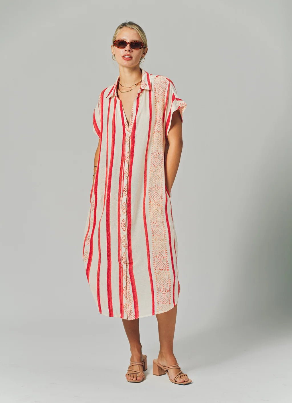 Pink Tribal Lea Dress - Box Turtle