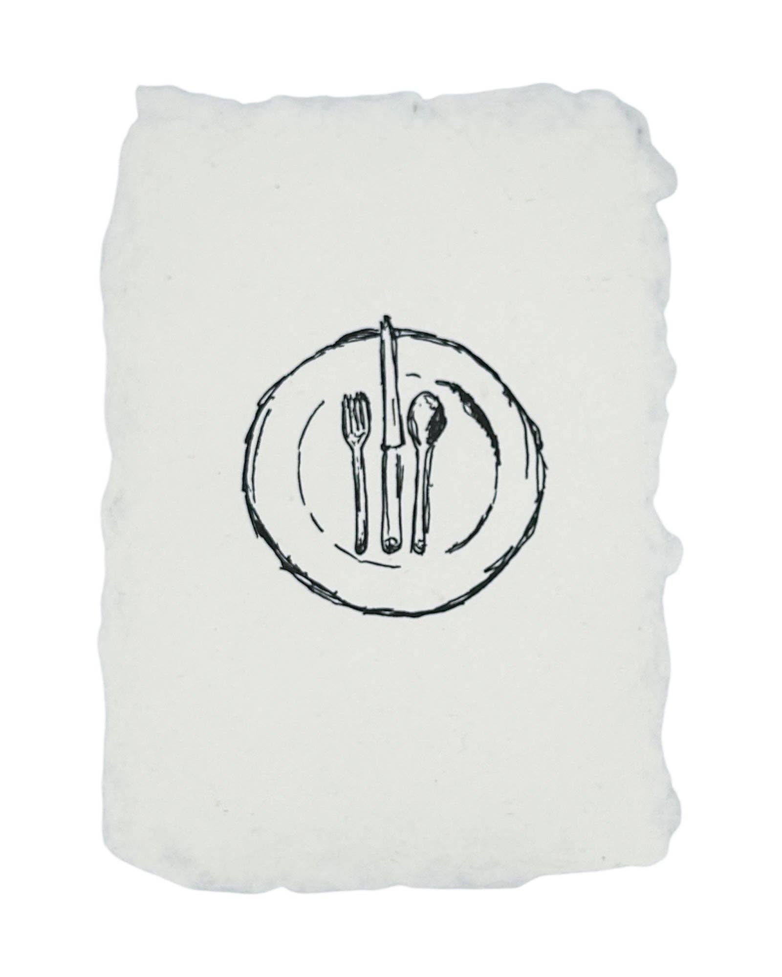 Place Setting Art Print - Box Turtle