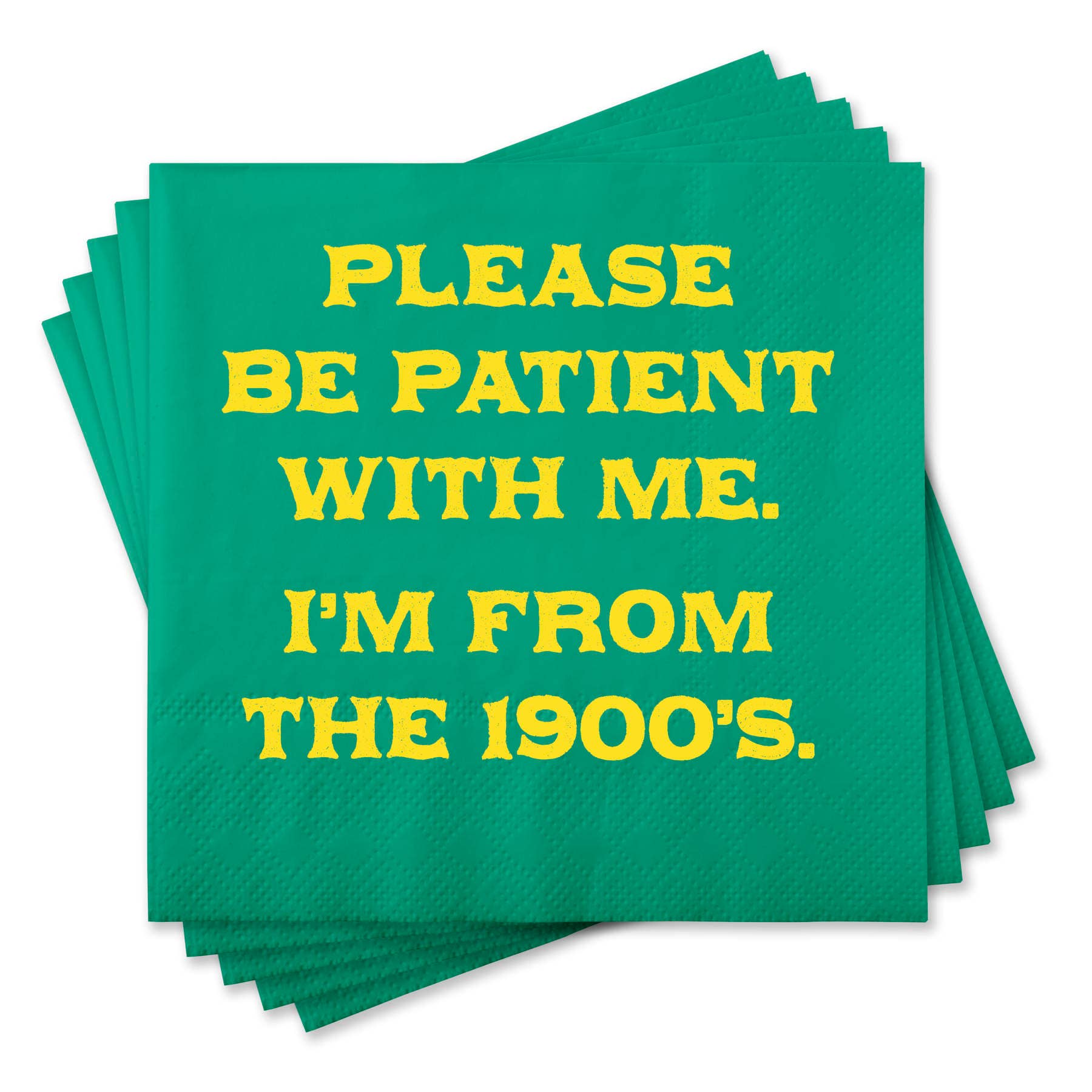 Please Be Patient Funny Cocktail Napkins - Box Turtle
