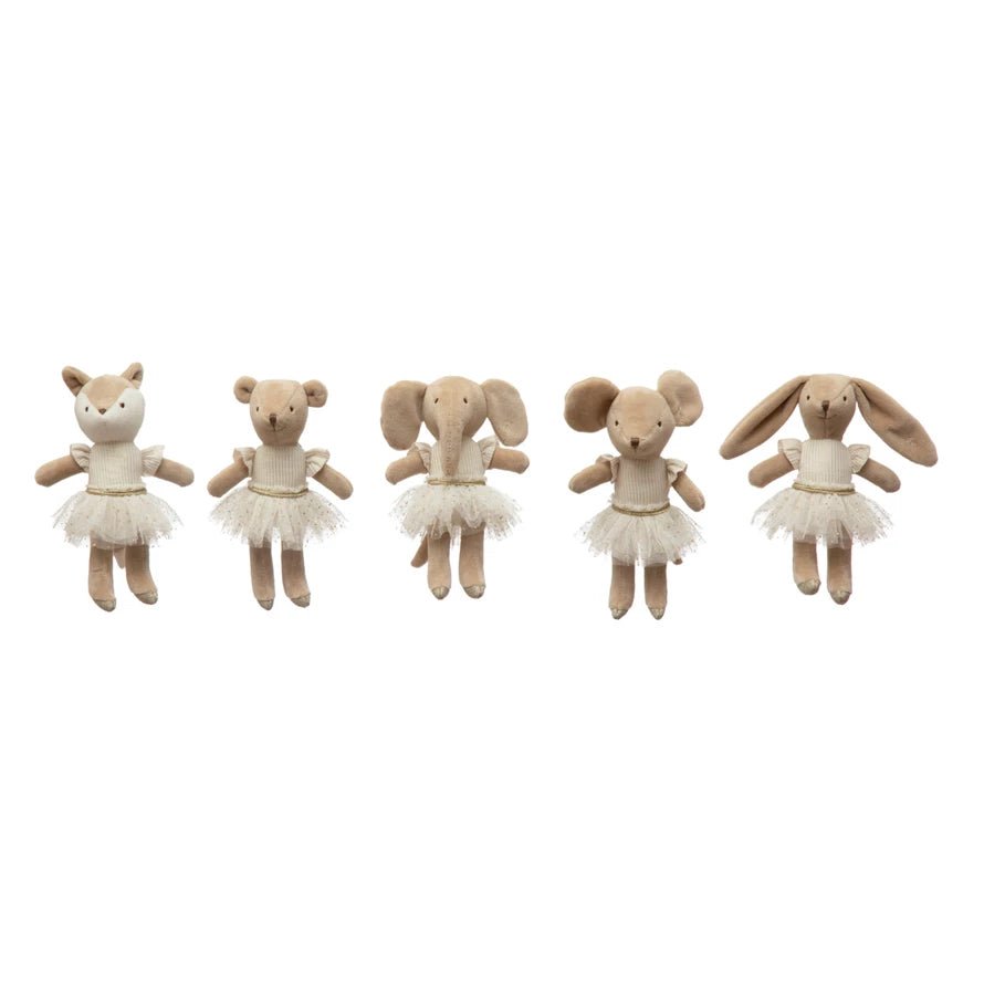 Plush Ballerina Animal - Box Turtle