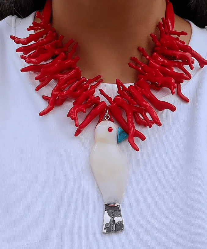 Polly - The Bird and Sea Necklace - Box Turtle
