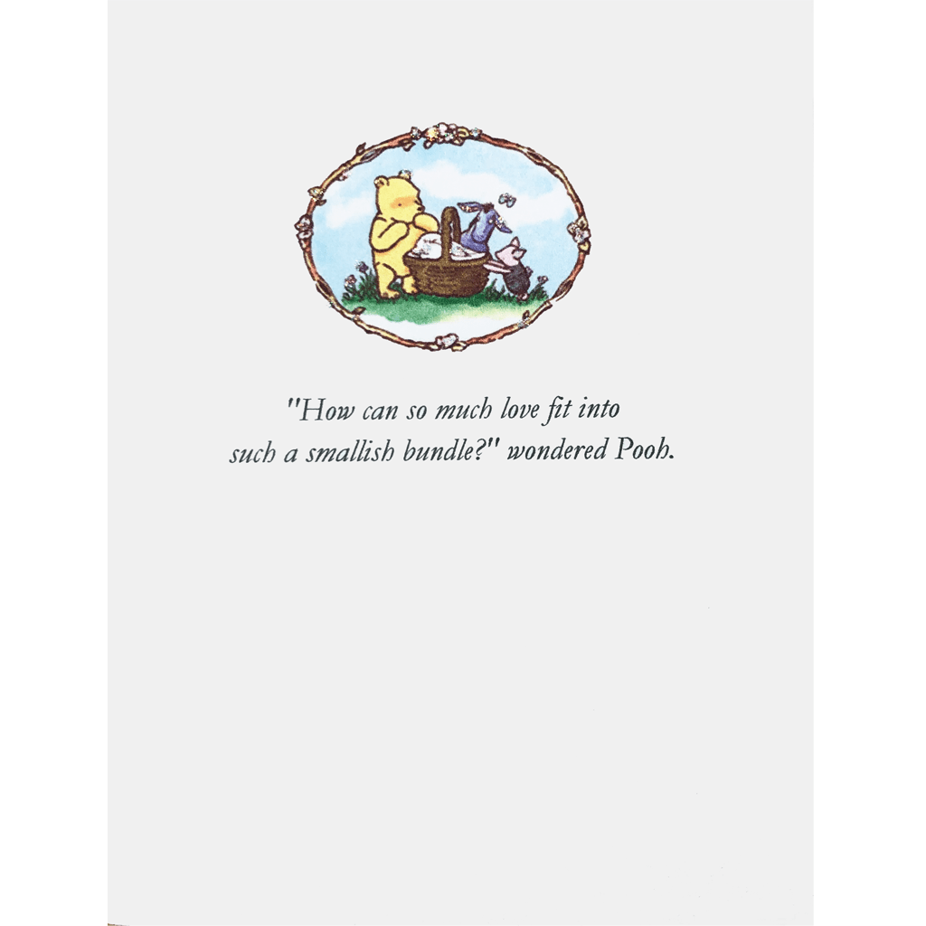 Pooh Bear Baby Card - Box Turtle
