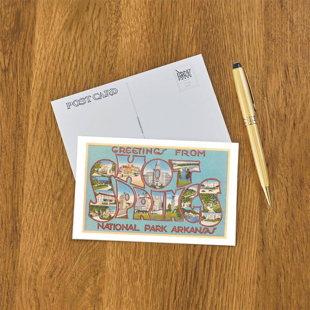 Postcard - Greetings from Hot Springs - Box Turtle