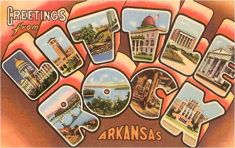 Postcard - Greetings from Little Rock - Box Turtle