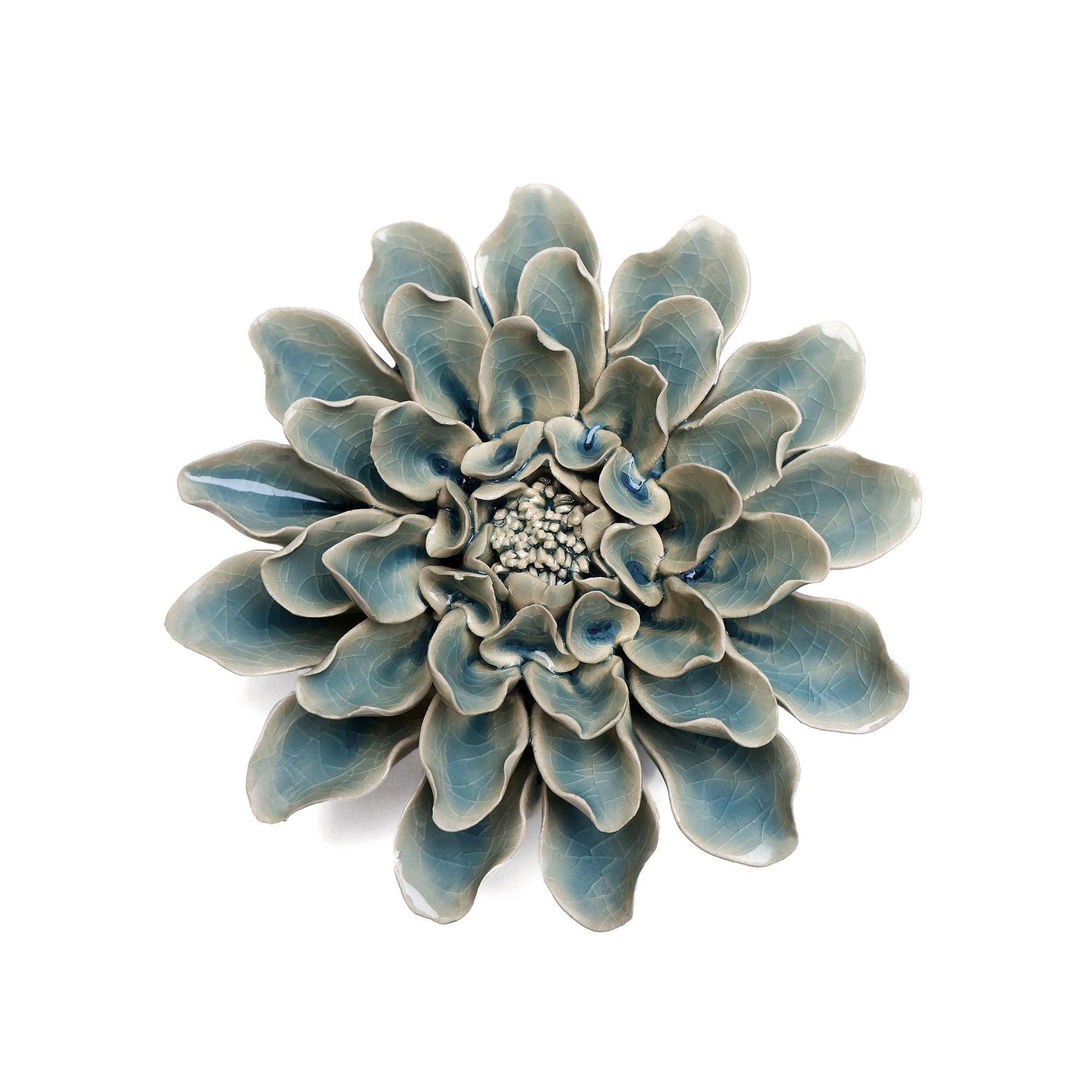 Powder Blue Aphrodite Dahlia Flower Decor - Box Turtle