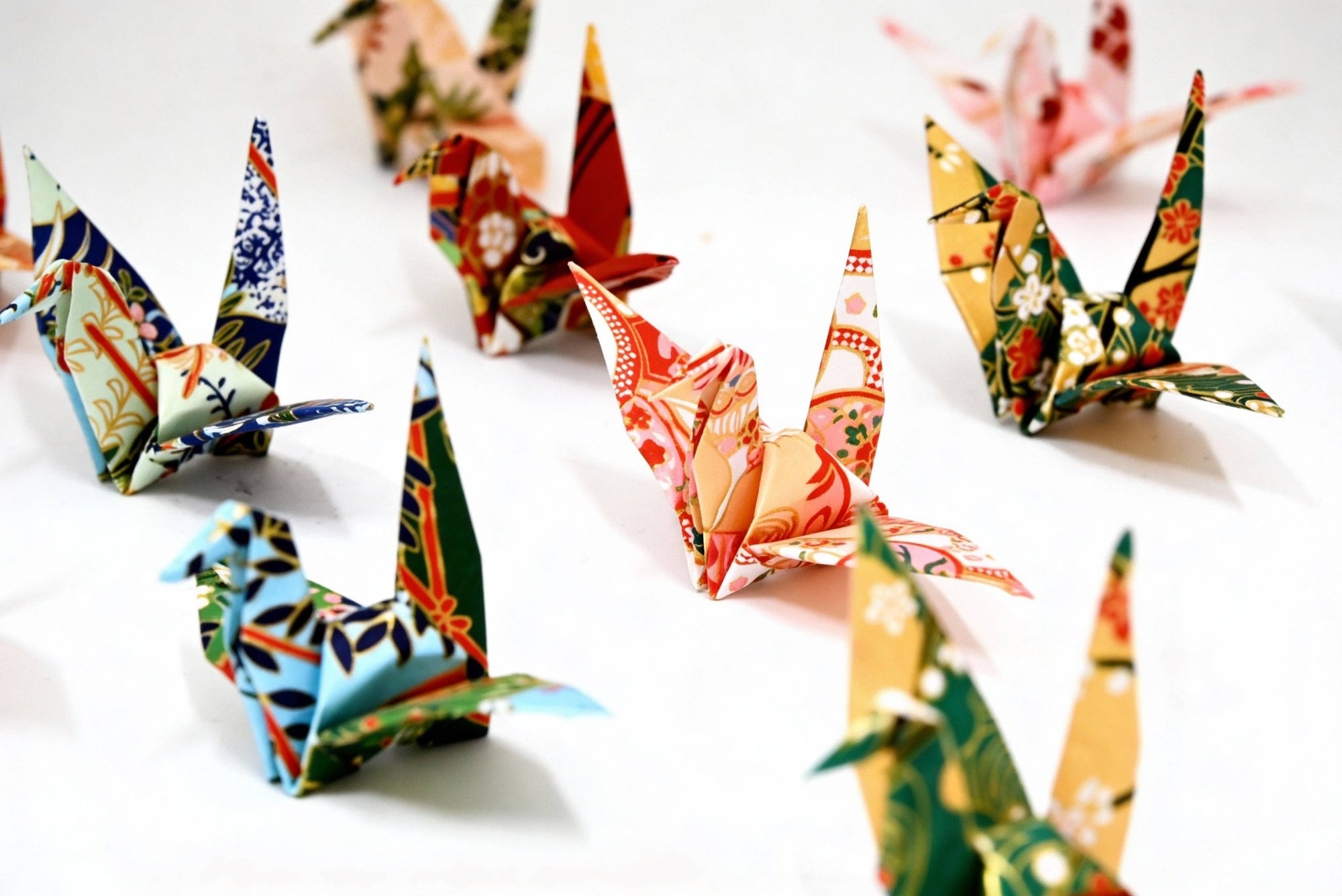 Pre Folded Origami Paper Crane - Box Turtle