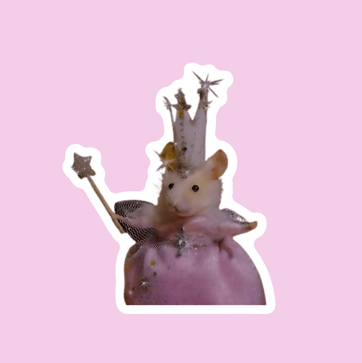 Princess Fairy Mouse Sticker - Box Turtle