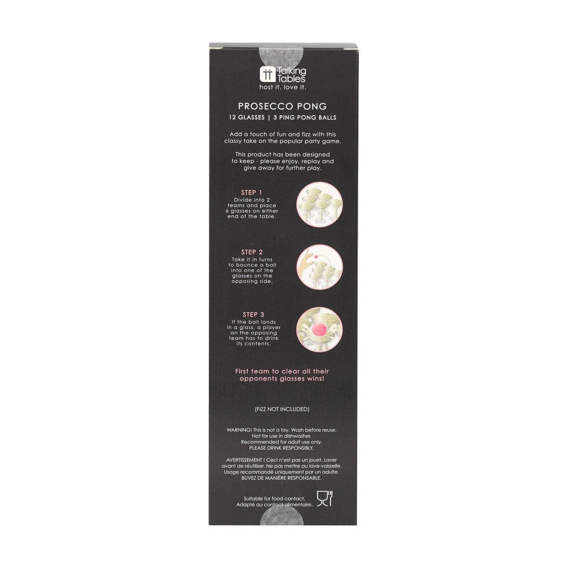 Prosecco Pong Drinking Party Game - Box Turtle