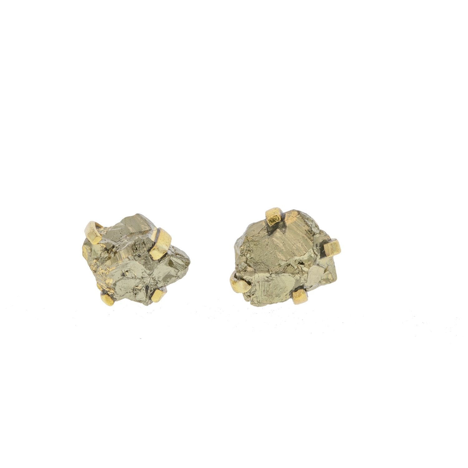 Pyrite Earrings - Box Turtle