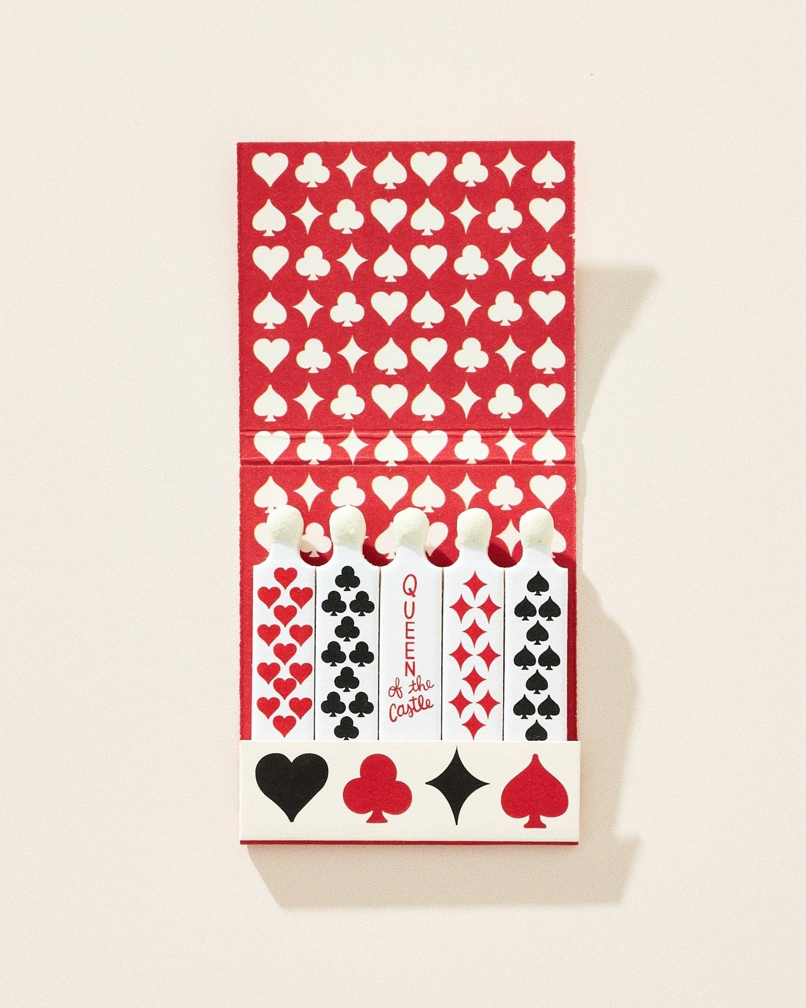 Queen of the Castle Printed Stem Matchbook - Box Turtle