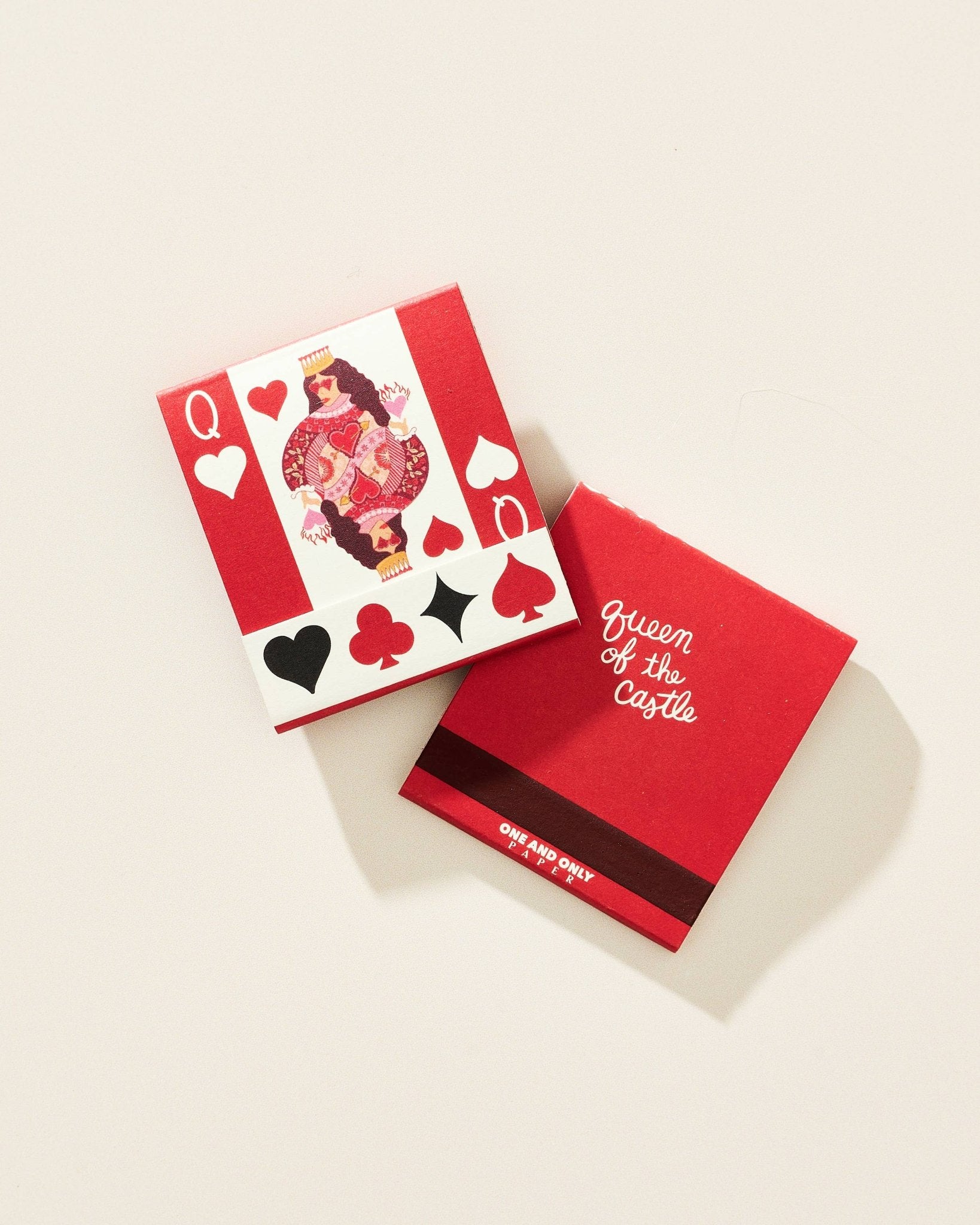 Queen of the Castle Printed Stem Matchbook - Box Turtle