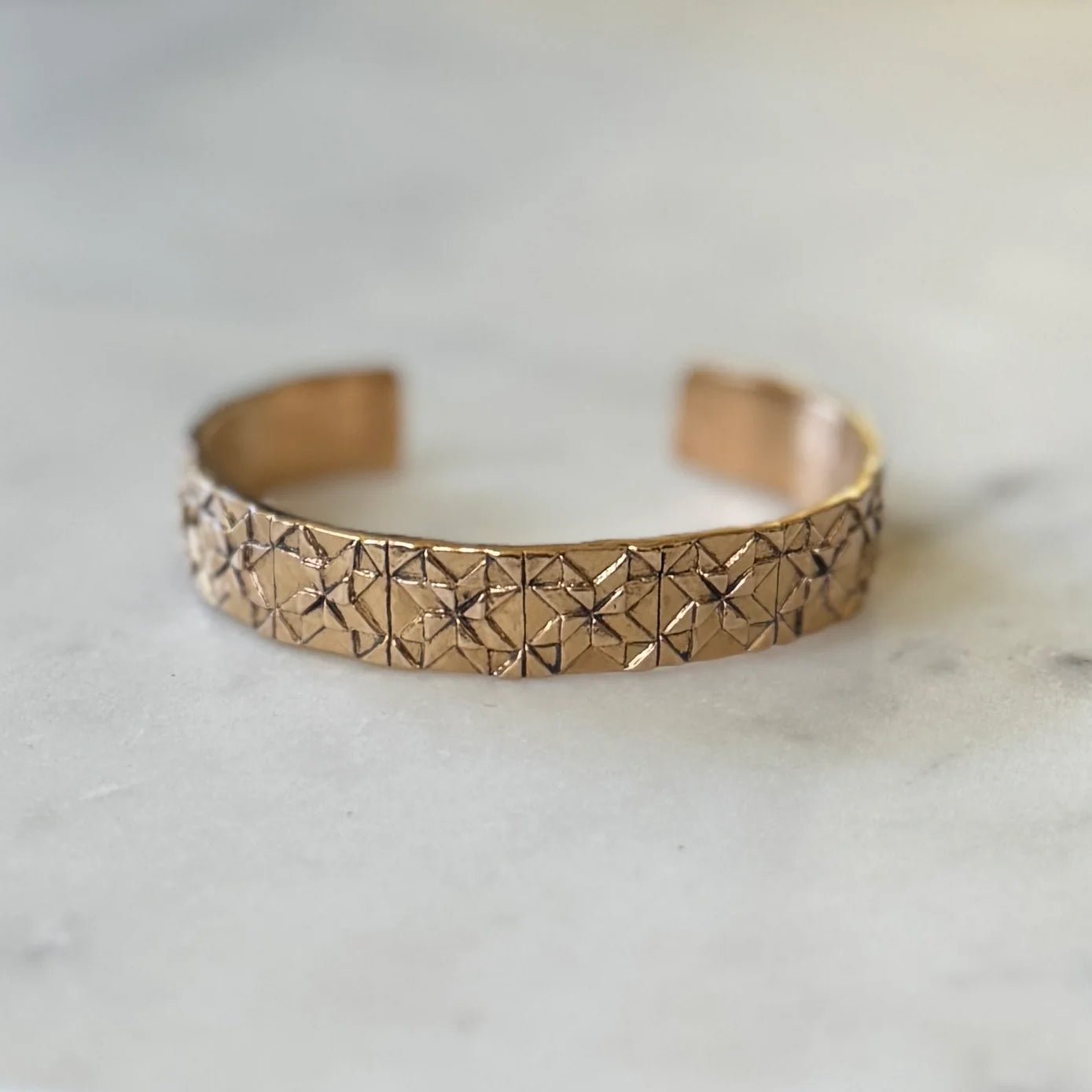 Quilt Square Cuff - Box Turtle