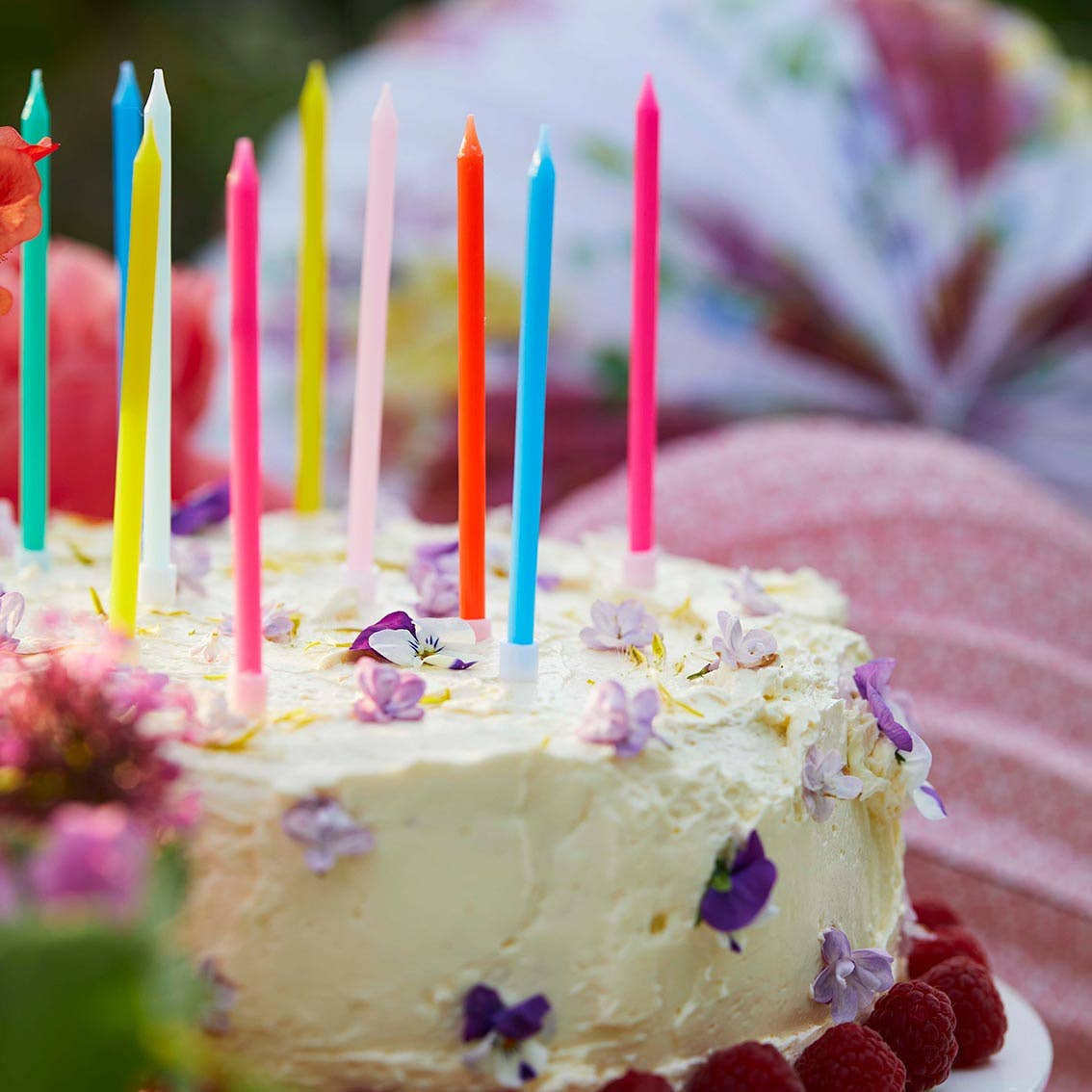 Rainbow Birthday Candles - Box Turtle