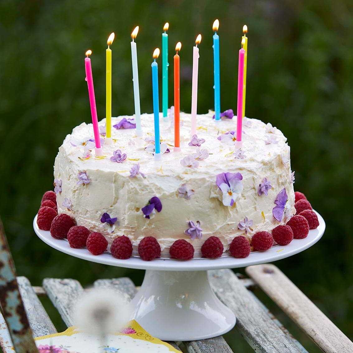 Rainbow Birthday Candles - Box Turtle