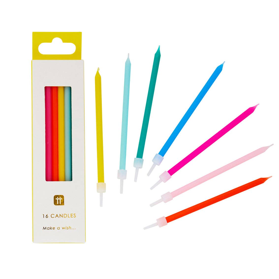 Rainbow Birthday Candles - Box Turtle