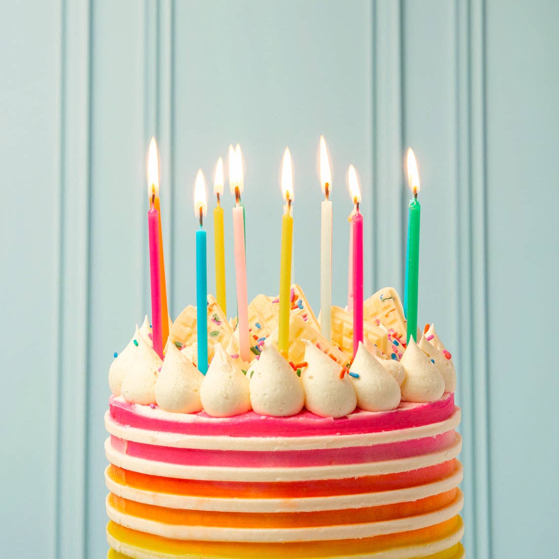 Rainbow Birthday Candles - Box Turtle