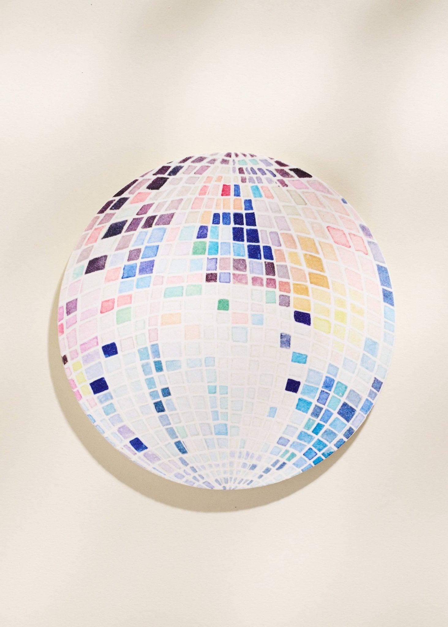 Rainbow Disco Ball Reusable Chipboard Coasters - Box Turtle