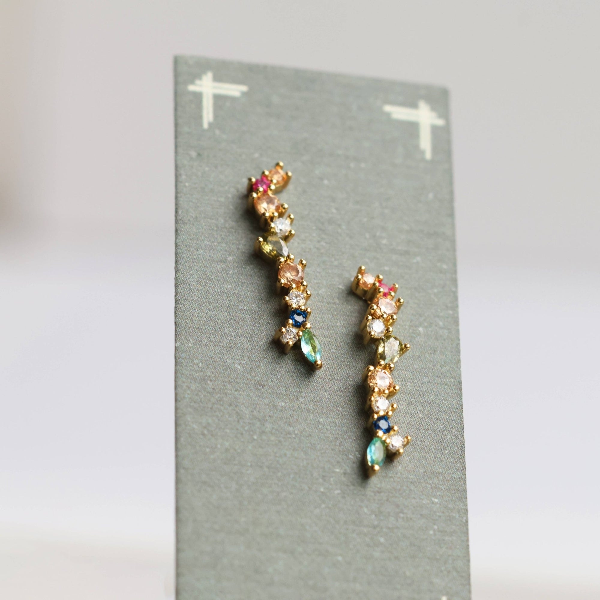 Rainbow Drop Earrings - Box Turtle