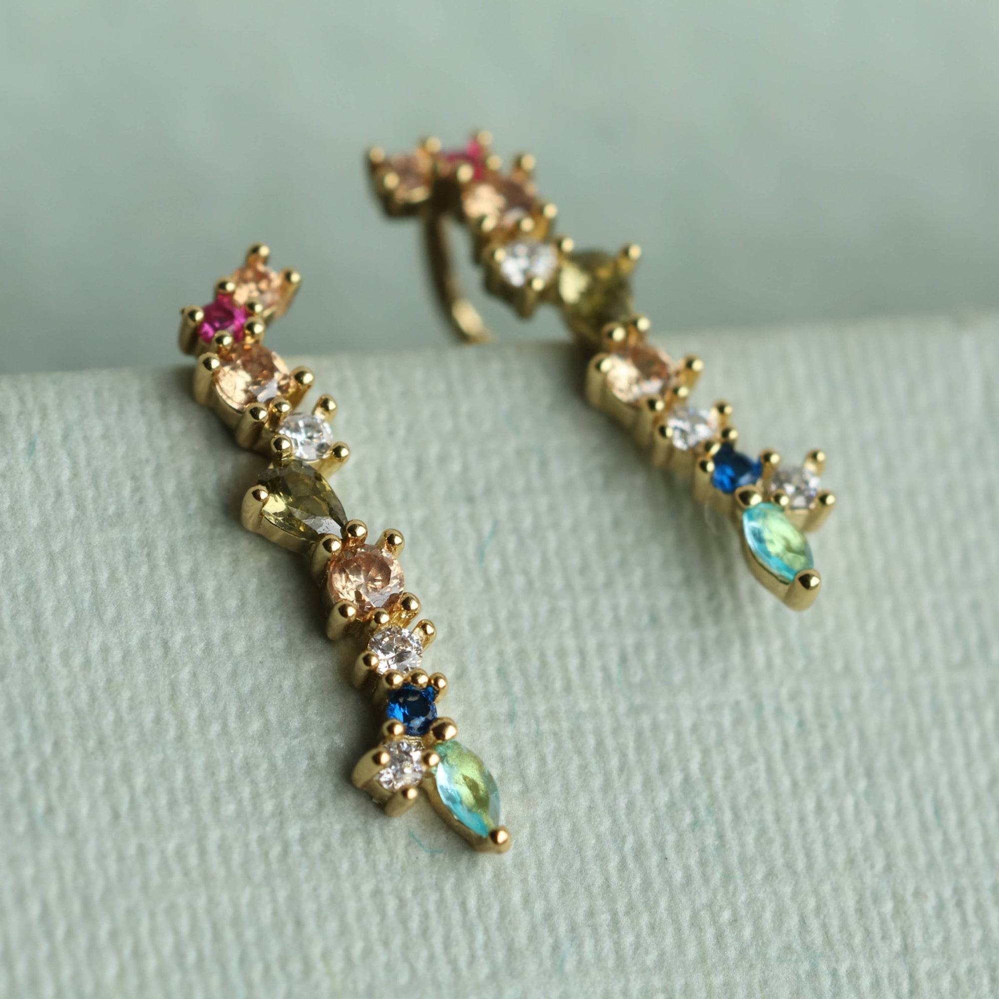 Rainbow Drop Earrings - Box Turtle