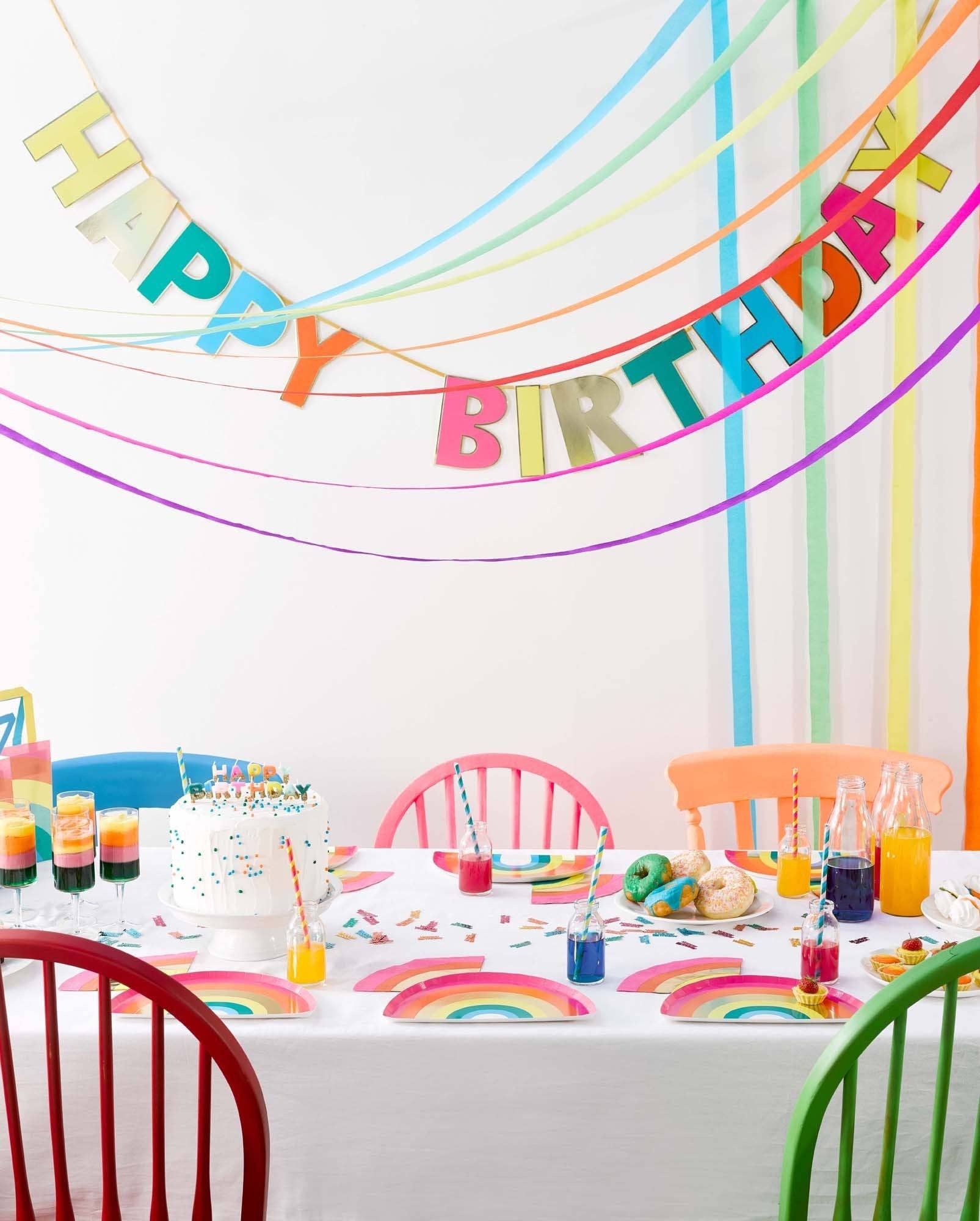 Rainbow Happy Birthday Garland - Box Turtle