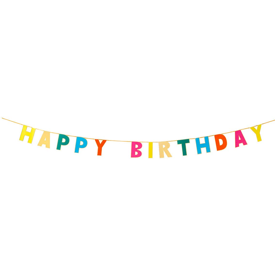 Rainbow Happy Birthday Garland - Box Turtle