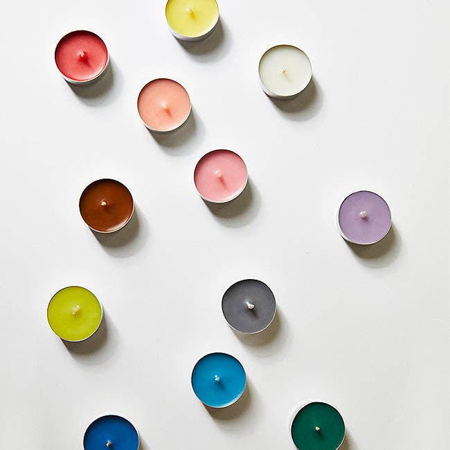 Rainbow Tea Lights - Box Turtle