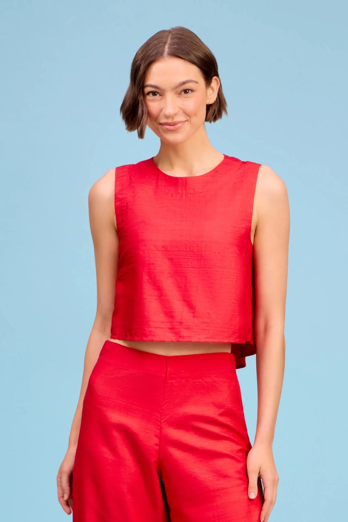 Red Crop Top - Box Turtle
