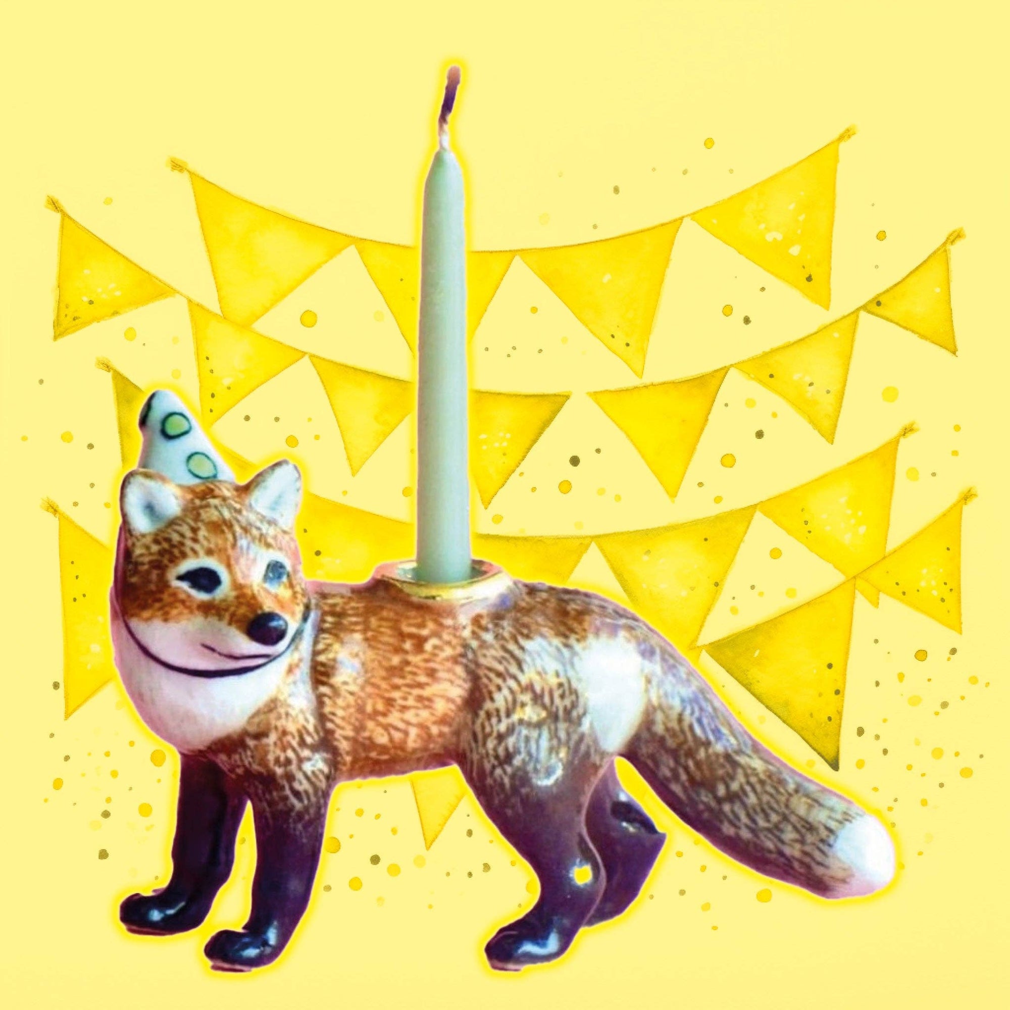 Red Fox Cake Topper - Box Turtle