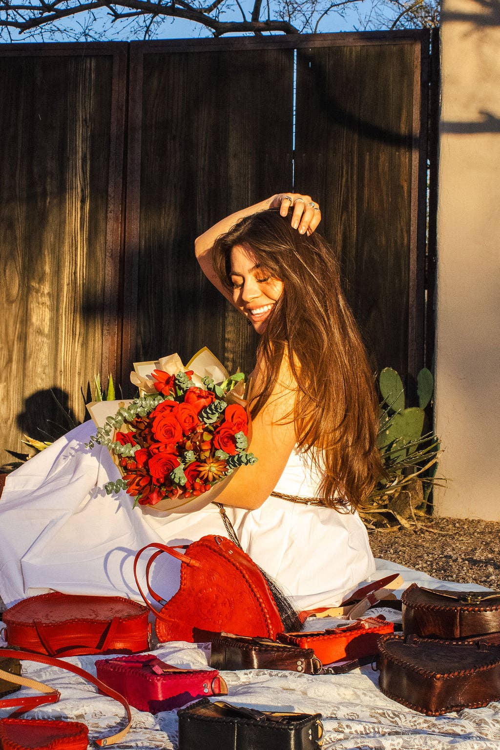 Red Heart Leather Purse - Box Turtle