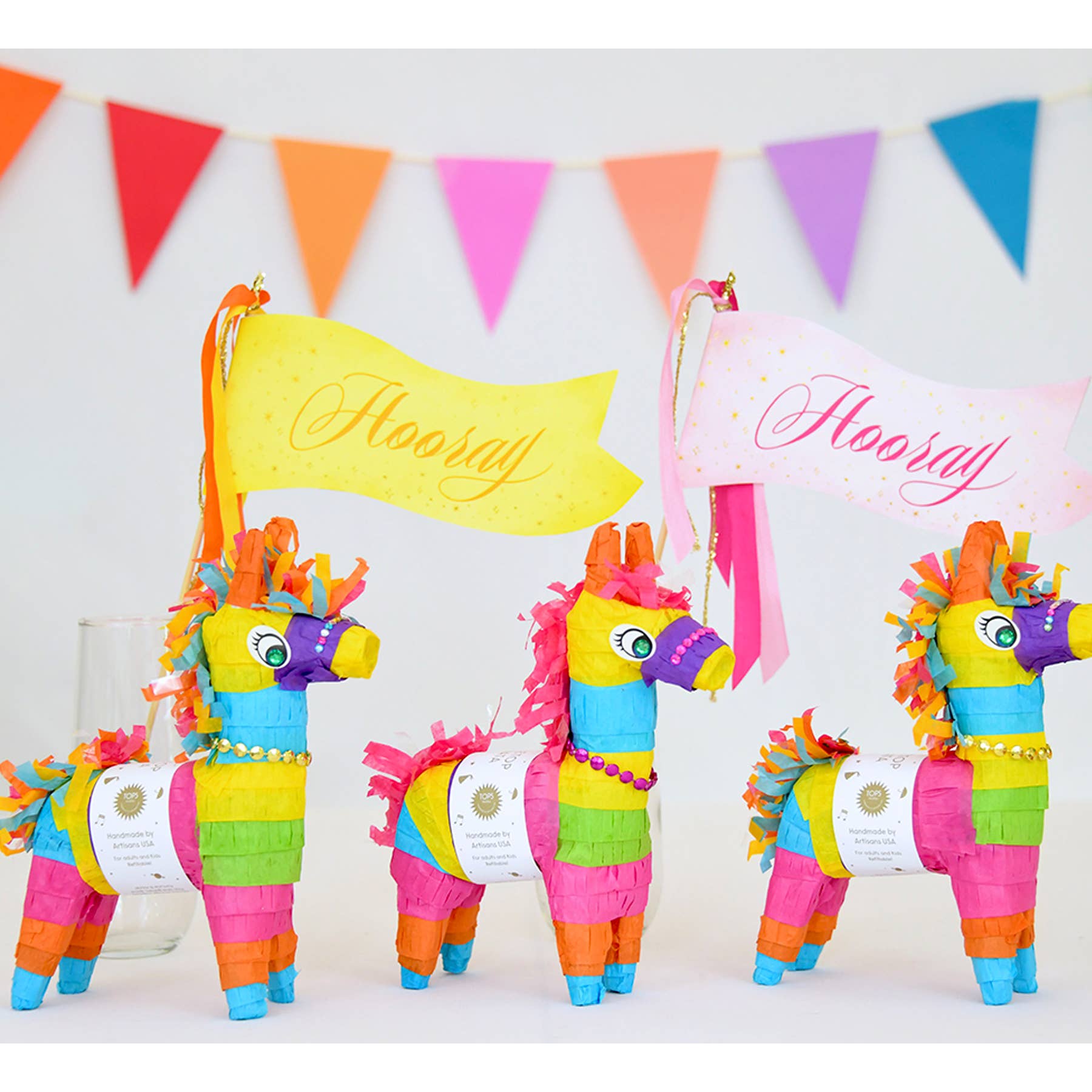 Refillable Tabletop Donkey Piñata - Box Turtle