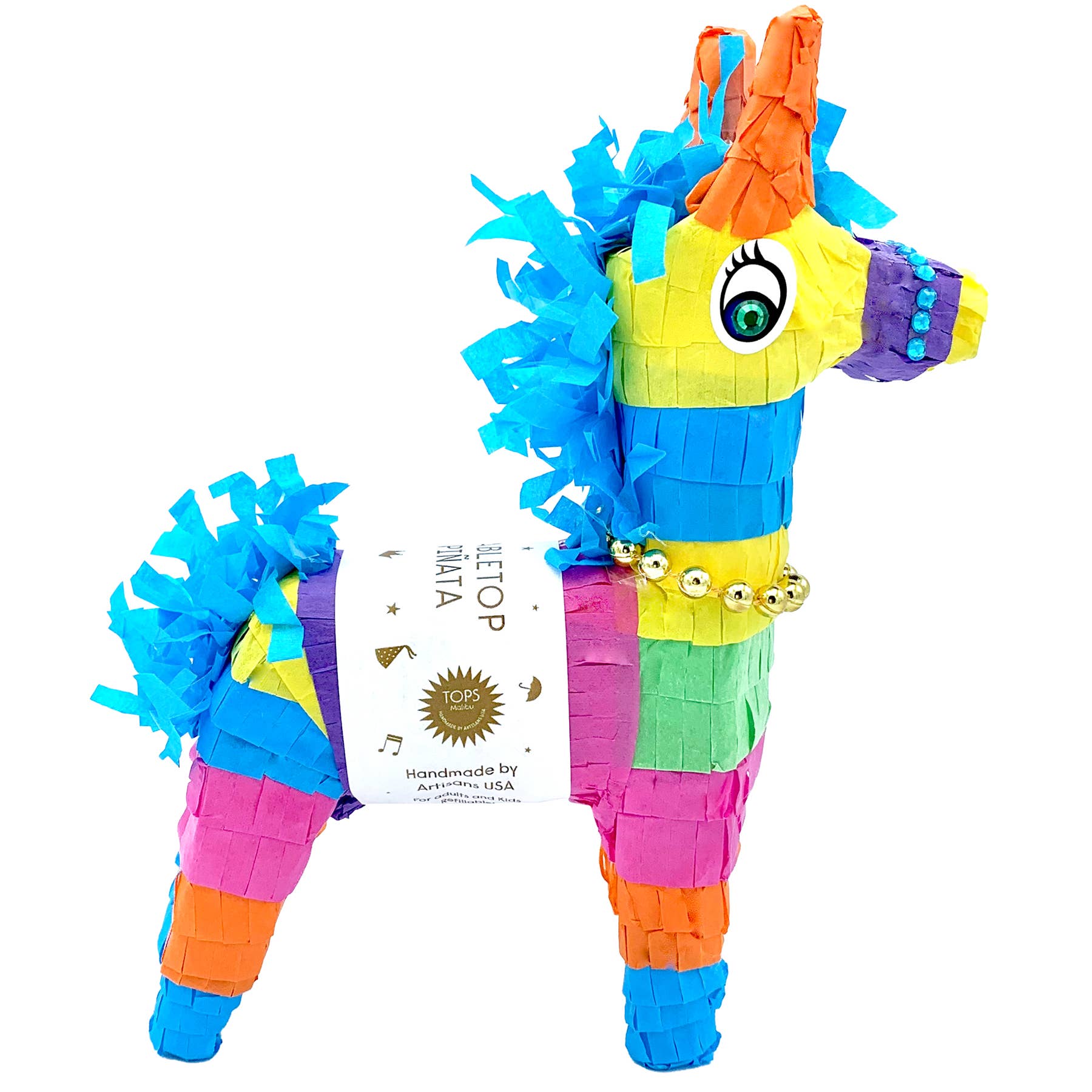 Refillable Tabletop Donkey Piñata - Box Turtle